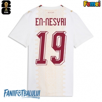Maroc Youssef En-Nesyri #19 Echipament de Fotbal Replică Mondial 2026 Femei Deplasare